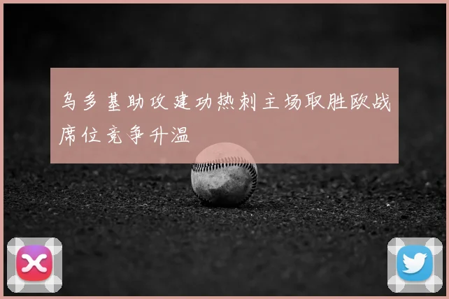 乌多基助攻建功热刺主场取胜欧战席位竞争升温