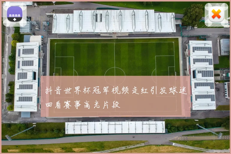 抖音世界杯冠军视频走红引发球迷回看赛事高光片段